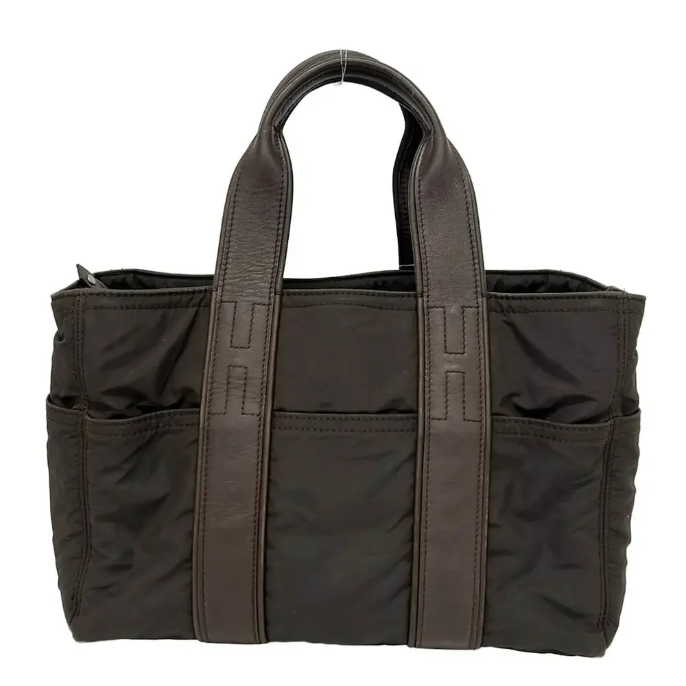 Hermès Acapulco PM Handbag Nylon Leather